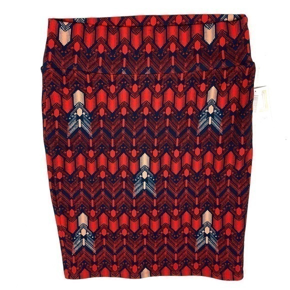 LulaRoe Cassie Geometric Print‎ Bodycon Skirt Colorful Size 2XL - Picture 1 of 6